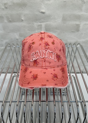 Washed cotton print canvas cap Lantana B3020171 Ganni 